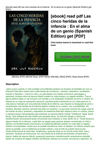 [ebook] read pdf las cinco heridas de la infancia  en el alma de un genio (spanish edition) get [pdf