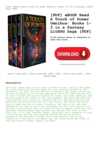 [pdf] ebook read a touch of power omnibus books 1-3 in a fantasy litrpg saga [pdf]