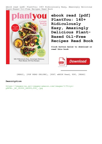 ebook read [pdf] plantyou 140+ ridiculously easy  amazingly delicious plant-based oil-free recipes r