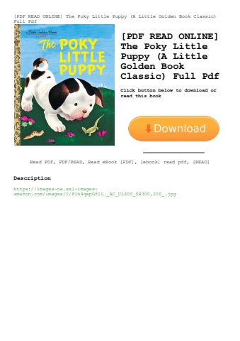 [pdf read online] the poky little puppy (a little golden book classic) full pdf