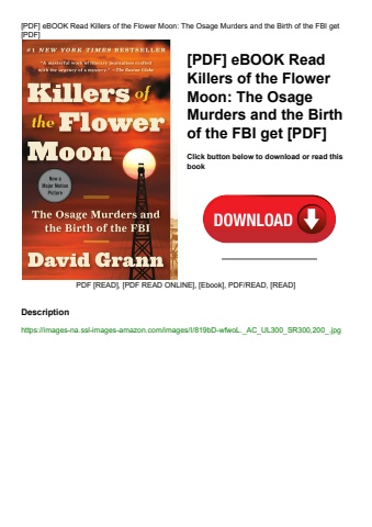 [pdf] ebook read killers of the flower moon the osage murders and the birth of the fbi get [pdf]