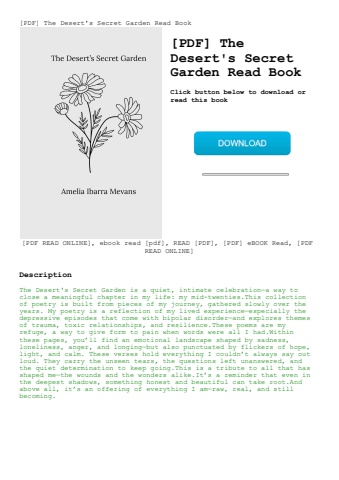 [pdf] the desert's secret garden read book