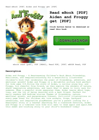 read ebook [pdf] aiden and froggy get [pdf]