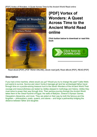 [pdf] vortex of wonders a quest across time to the ancient world read online