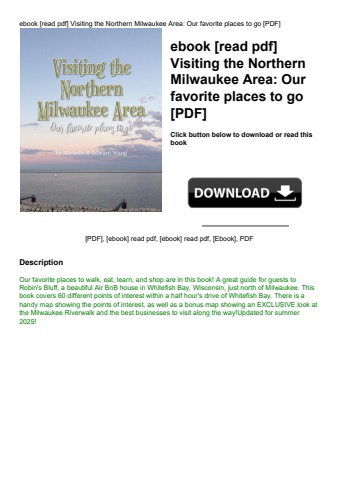 ebook [read pdf] visiting the northern milwaukee area our favorite places to go [pdf]