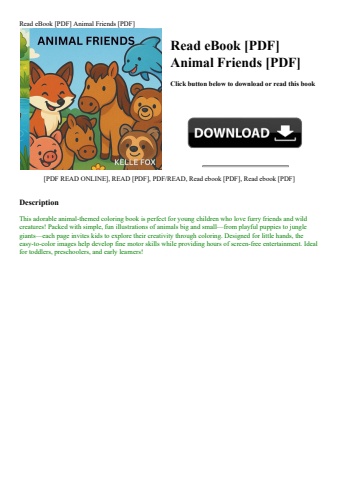 read ebook [pdf] animal friends [pdf]