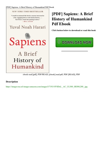 [pdf] sapiens a brief history of humankind pdf ebook