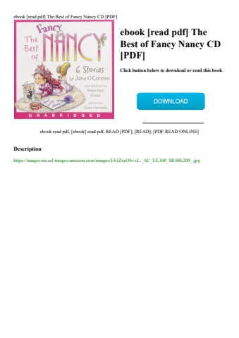 ebook [read pdf] the best of fancy nancy cd [pdf]