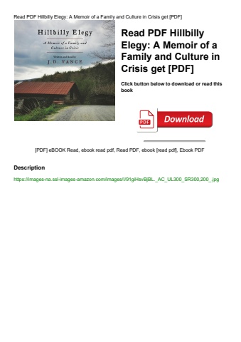 read pdf hillbilly elegy a memoir of a family and culture in crisis get [pdf]