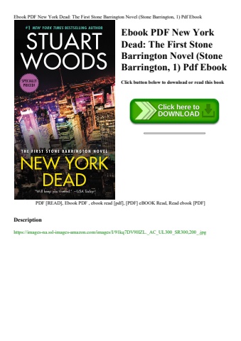 ebook pdf  new york dead the first stone barrington novel (stone barrington  1) pdf ebook