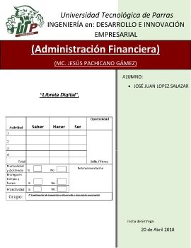 LIBRETA ANALISIS FINANCIERO JOSE JUAN