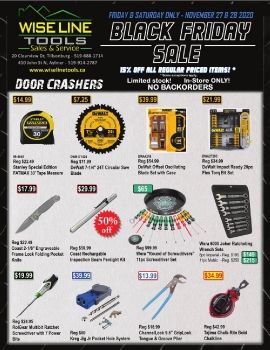 Wise Line Tools Black Friday 2020