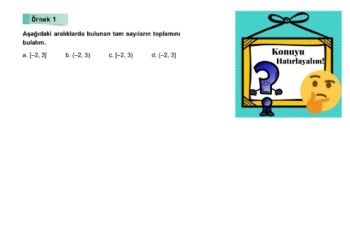 9A 1.DERECEDEN 1 BİLİNMEYENLİ EŞİTSİZLİKLER