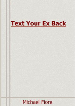 Text Your Ex Back PDF E-Book Michael Fiore Download