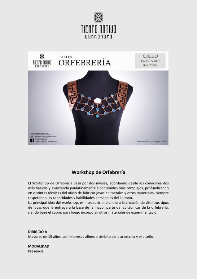 Curso orfebreria - etapa básica