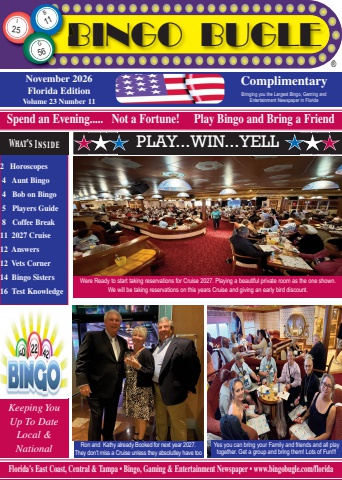 November Bingo Bugle Florida Vol. 23 No. 11