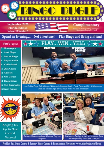 September Bingo Bugle Florida Vol. 22 No. 9