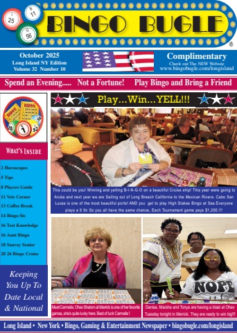 October Bingo Bugle Long Island NY Edition Vol. 21 No. 10