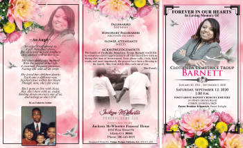2020 - Clothilda Demetrice Troup Barnett - Funeral Obituary Design