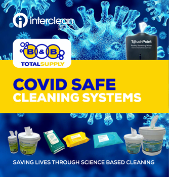 Interclean COVID SAFE cleaning systems for B&B