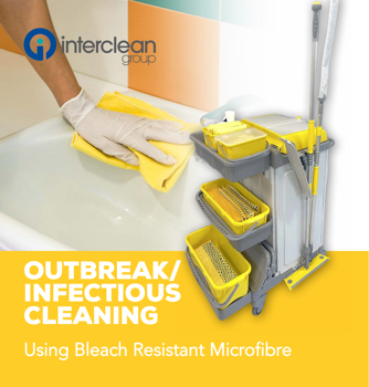 Outbreak Cleaning Using Bleach Resistant Microfibre