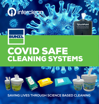 COVID SAFE Touchpoint cleaning systems  from Bunzl