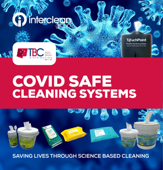 Interclean COVID SAFE cleaning systems for TBC