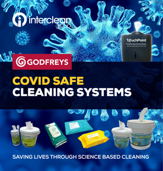 COVID SAFE Touchpoint cleaning systems from Godfreys