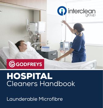 HOSPITAL Cleaners Handbook Launderable Microfibre from Godfreys