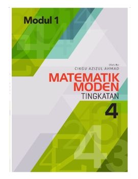 BUKU ModMATHS F4 MODUL 1 2018