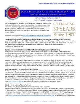 Photographic Documentation - AFI-LLC Newsletter May 2021