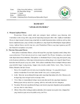 HANDOUT Kelompok 7
