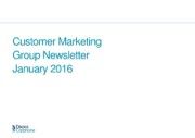 January 2016 Newsletter