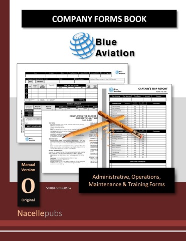 Blue Aviation Forms Book