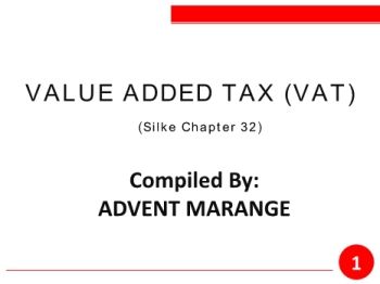 Chapter 32 VAT Part 3