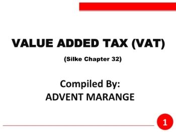 Chapter 32 VAT Part 3