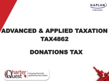 Donations tax