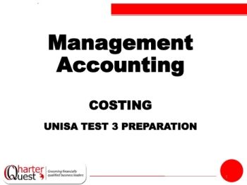 UNISA Manac Cost Course Slides Part 1