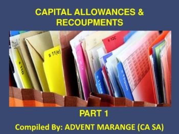 Capital Allowances Recoupments Part 1 (CTA)