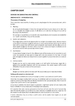 CIMA OCS Workbook February 2019 - Day 2 Suggested Solutions