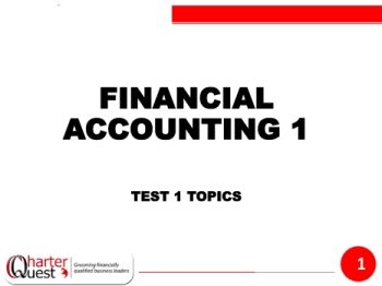 Finac1 Test 1 slides - 1. Background & Introduction