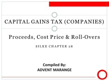 F6 - Capital Gains Tax - Proceeds, Cost Price & Roll-Overs