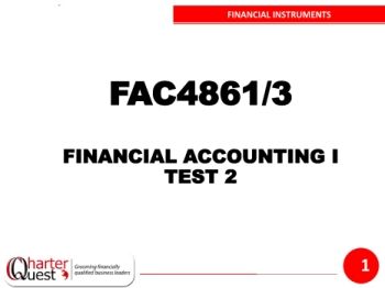 Finac 1 - Topic 2 - 2. Financial Instruments