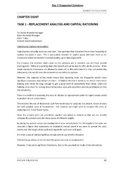 CIMA MCS Workbook February 2019 - Day 2 Suggested Solutions