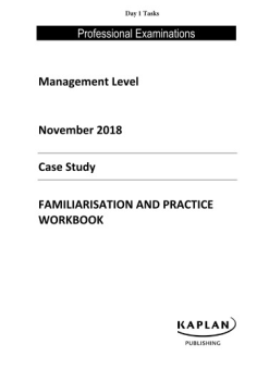CIMA MCS Workbook November 2018 - Day 1 Tasks