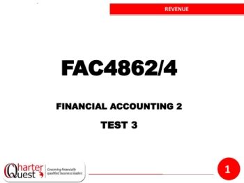 2018 Finac2 Test 3 Slides - Revenue