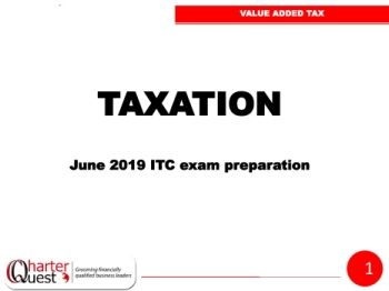 Test 1 Slides - 3. Value Added Tax