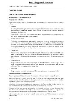 CIMA OCS Workbook May 2019 - Day 1 Tasks
