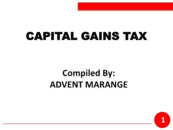 CAPITAL GAINS TAX