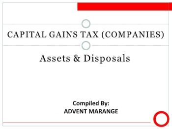 F6 - Capital Gains Tax -  Part 1